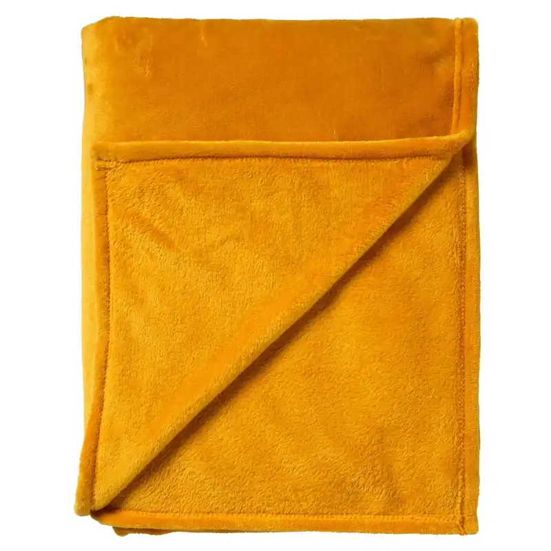 Dutch Decor plaid Charlie Golden Glow geel B200 × H220 cm